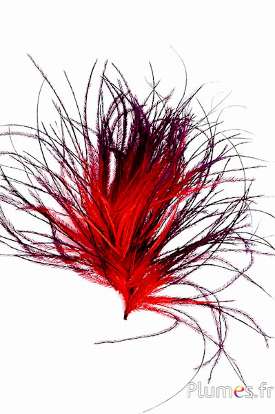 Strauss Strähne ohne Herz - 10 cm - rot-kaffee